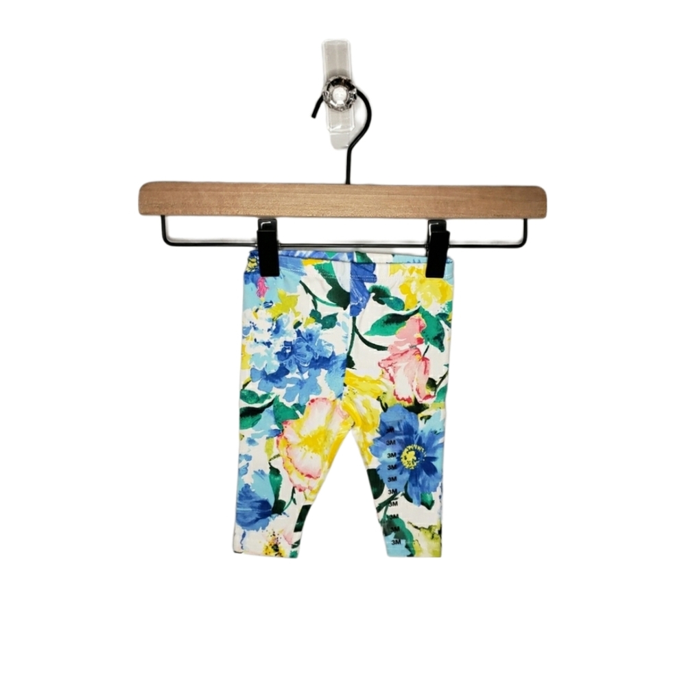 NWT Ralph Lauren 3 Months Baby Girl Bright & Colorful Floral Leggings